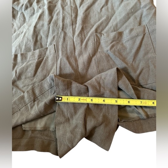 Altar’d State Green Linen Overall Romper Small - Picture 12 of 12